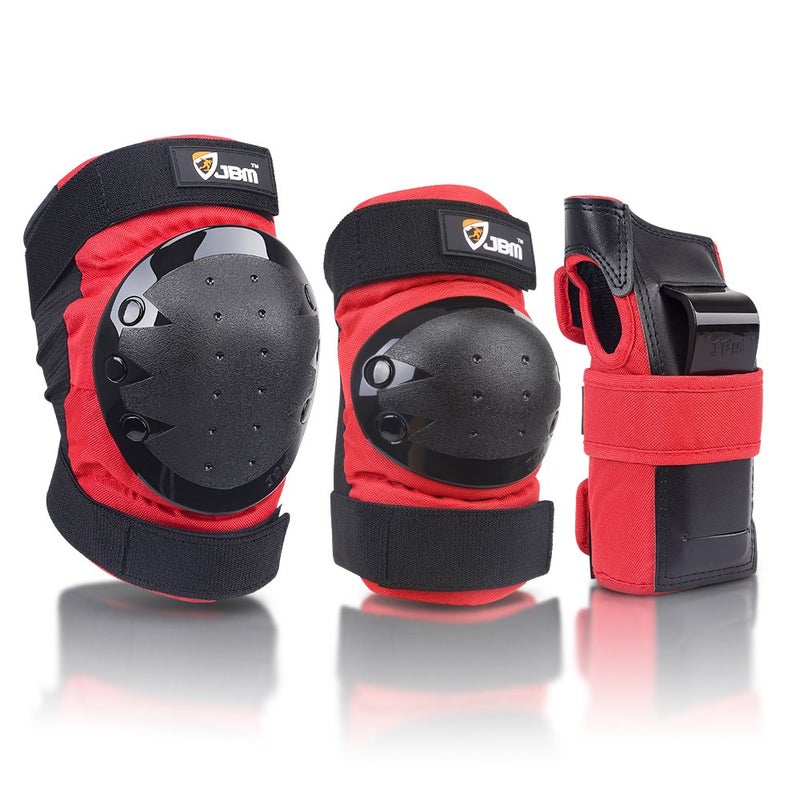 JBM Adult & Kids Knee Pads Elbow Pads and Wrist Guards for Inline Skating, Roller Skating, Skateboarding, Scootering - Image 1